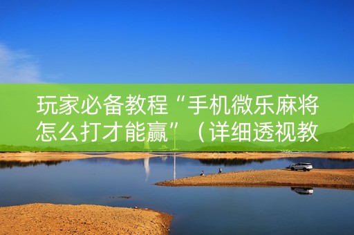 玩家必备教程“手机微乐麻将怎么打才能赢”（详细透视教程）-哔哩哔哩
