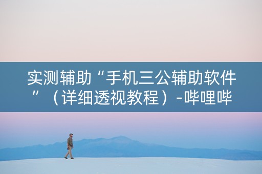 实测辅助“手机三公辅助软件”（详细透视教程）-哔哩哔哩