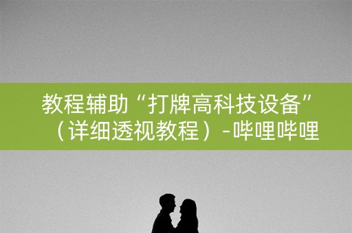 教程辅助“打牌高科技设备”（详细透视教程）-哔哩哔哩