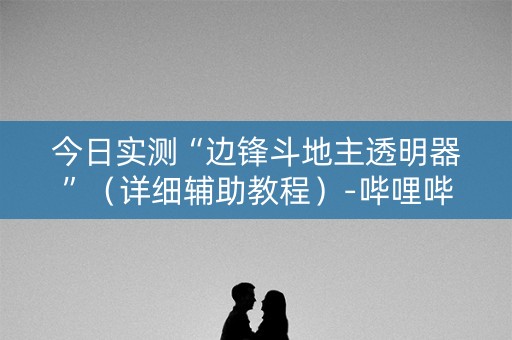 今日实测“边锋斗地主透明器”（详细辅助教程）-哔哩哔哩