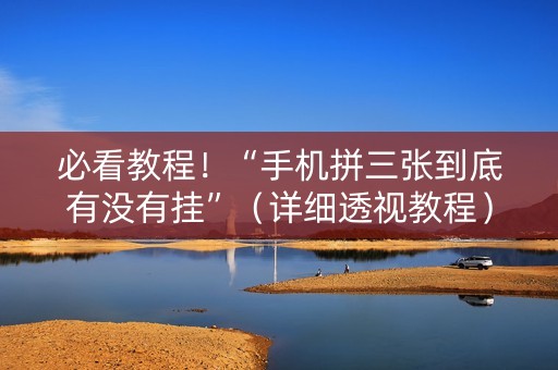 必看教程！“手机拼三张到底有没有挂”（详细透视教程）-哔哩哔哩