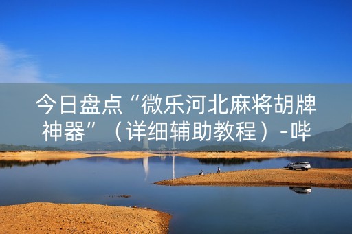 今日盘点“微乐河北麻将胡牌神器”（详细辅助教程）-哔哩哔哩