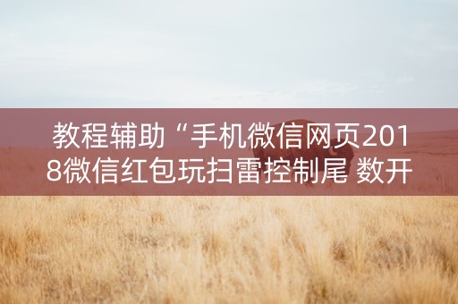 教程辅助“手机微信网页2018微信红包玩扫雷控制尾 数开挂软件要多少”（详细透视教程）-哔哩哔哩