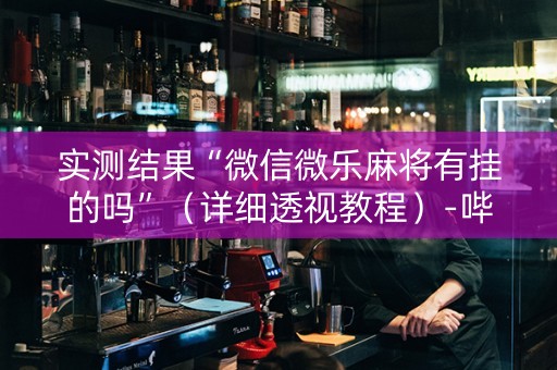 实测结果“微信微乐麻将有挂的吗”（详细透视教程）-哔哩哔哩