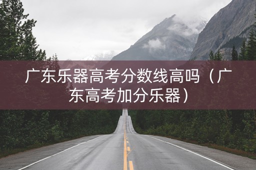 广东乐器高考分数线高吗（广东高考加分乐器）