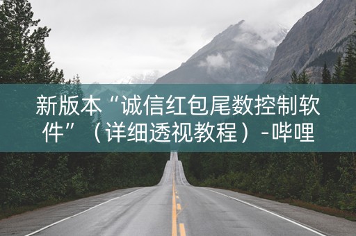 新版本“诚信红包尾数控制软件”（详细透视教程）-哔哩哔哩