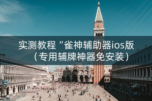 实测教程“雀神辅助器ios版（专用辅牌神器免安装）
