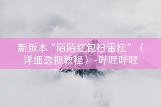 新版本“陌陌红包扫雷挂”（详细透视教程）-哔哩哔哩