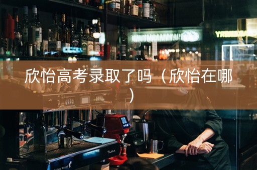 欣怡高考录取了吗（欣怡在哪）