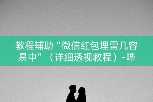 教程辅助“微信红包埋雷几容易中”（详细透视教程）-哔哩哔哩