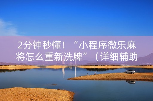 2分钟秒懂！“小程序微乐麻将怎么重新洗牌”（详细辅助教程）-哔哩哔哩