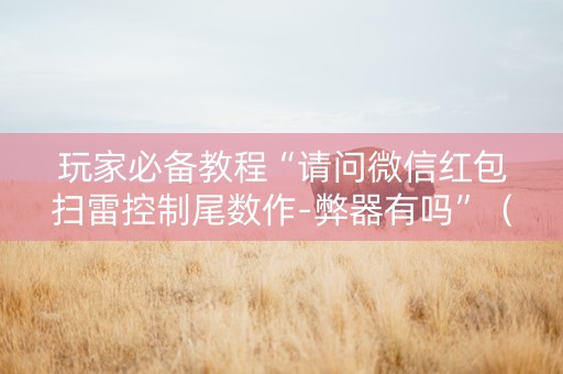 玩家必备教程“请问微信红包扫雷控制尾数作-弊器有吗”（详细透视教程）-哔哩哔哩