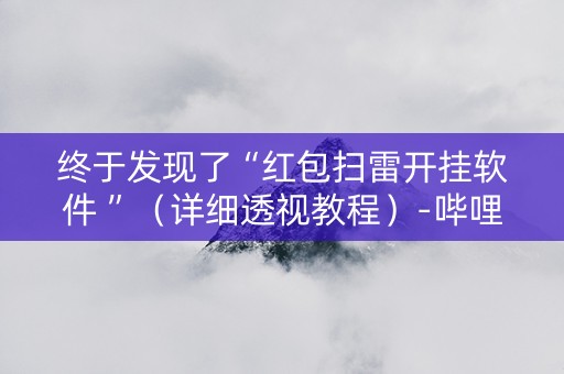 终于发现了“红包扫雷开挂软件 ”（详细透视教程）-哔哩哔哩