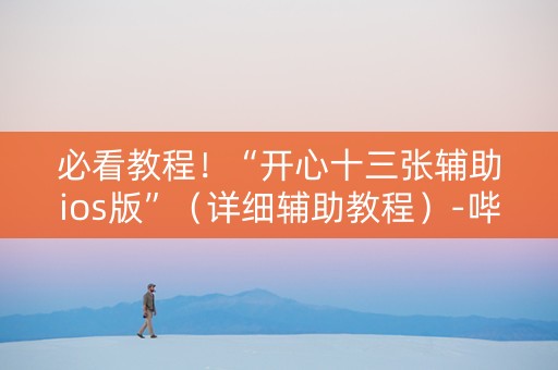 必看教程！“开心十三张辅助ios版”（详细辅助教程）-哔哩哔哩