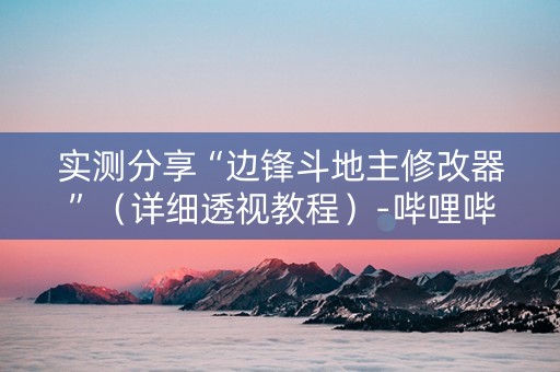实测分享“边锋斗地主修改器”（详细透视教程）-哔哩哔哩