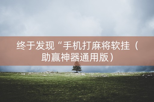 终于发现“手机打麻将软挂（助赢神器通用版）