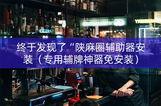 终于发现了“陕麻圈辅助器安装（专用辅牌神器免安装）