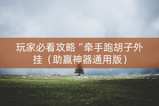 玩家必看攻略“牵手跑胡子外挂（助赢神器通用版）