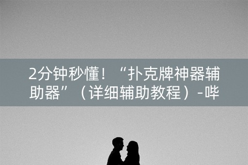 2分钟秒懂！“扑克牌神器辅助器”（详细辅助教程）-哔哩哔哩