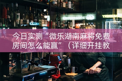今日实测“微乐湖南麻将免费房间怎么能赢”（详细开挂教程）-哔哩哔哩
