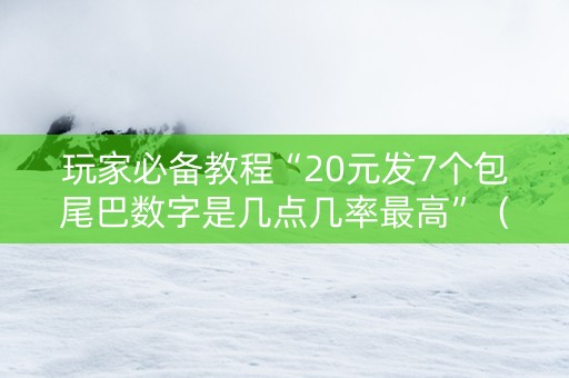 玩家必备教程“20元发7个包尾巴数字是几点几率最高”（详细透视教程）-哔哩哔哩