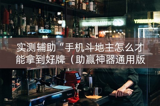 实测辅助“手机斗地主怎么才能拿到好牌（助赢神器通用版）