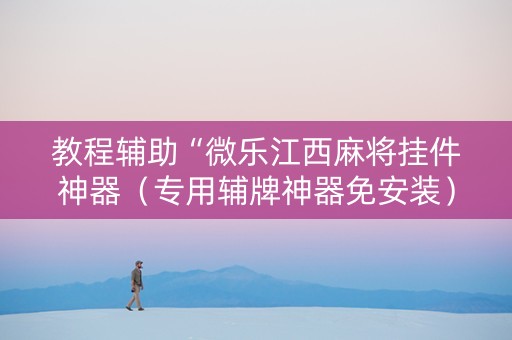 教程辅助“微乐江西麻将挂件神器（专用辅牌神器免安装）