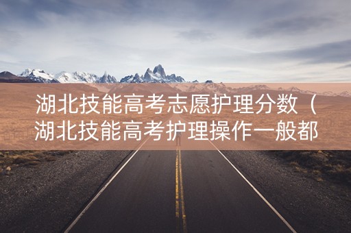 湖北技能高考志愿护理分数（湖北技能高考护理操作一般都多少分）