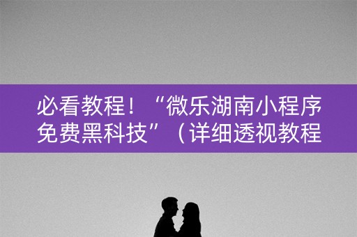 必看教程！“微乐湖南小程序免费黑科技”（详细透视教程）-哔哩哔哩