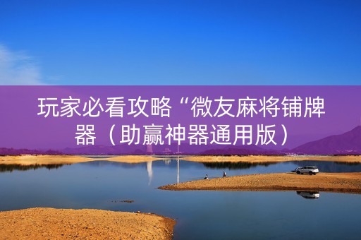 玩家必看攻略“微友麻将铺牌器（助赢神器通用版）