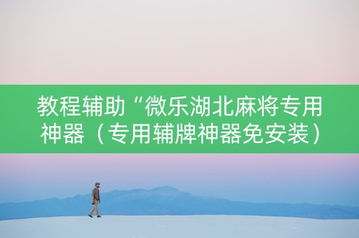 教程辅助“微乐湖北麻将专用神器（专用辅牌神器免安装）