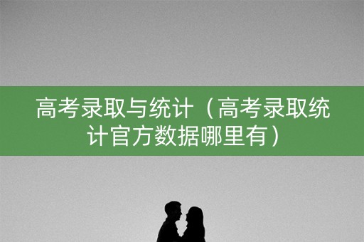高考录取与统计（高考录取统计官方数据哪里有）