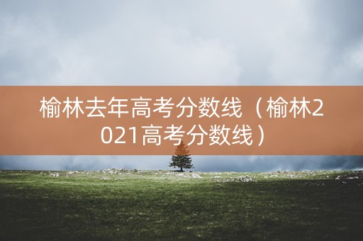 榆林去年高考分数线（榆林2021高考分数线）