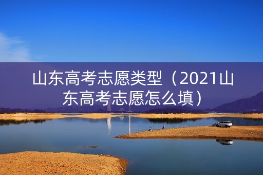 山东高考志愿类型（2021山东高考志愿怎么填）