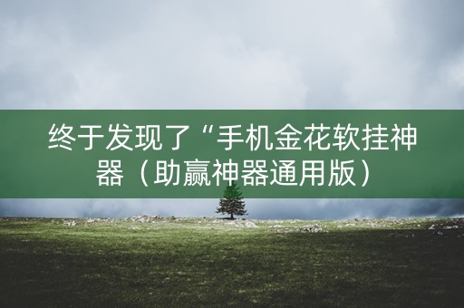 终于发现了“手机金花软挂神器（助赢神器通用版）