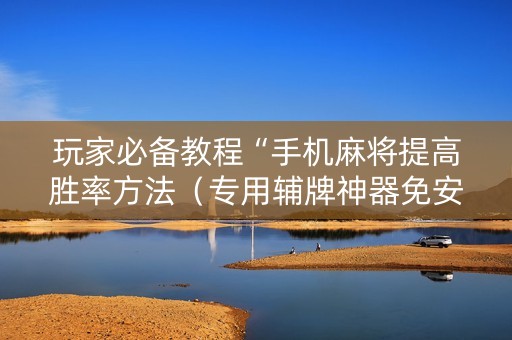 玩家必备教程“手机麻将提高胜率方法（专用辅牌神器免安装）