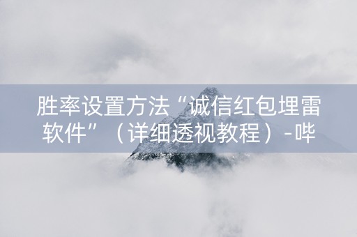 胜率设置方法“诚信红包埋雷软件”（详细透视教程）-哔哩哔哩