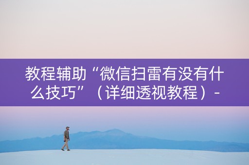 教程辅助“微信扫雷有没有什么技巧”（详细透视教程）-哔哩哔哩