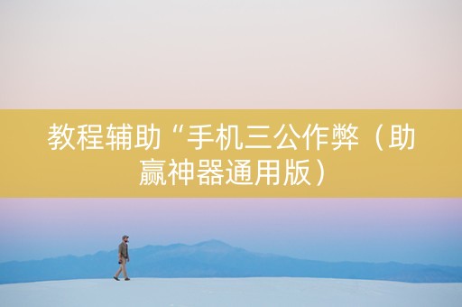 教程辅助“手机三公作弊（助赢神器通用版）