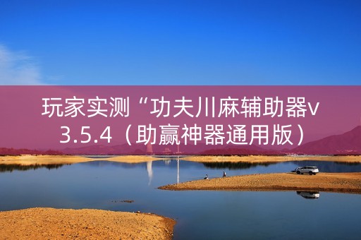 玩家实测“功夫川麻辅助器v3.5.4（助赢神器通用版）
