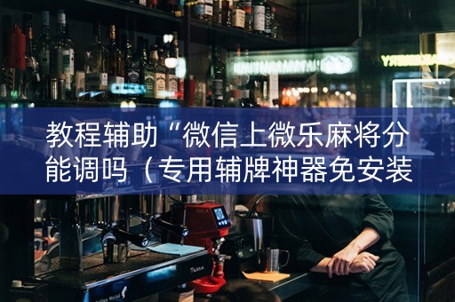 教程辅助“微信上微乐麻将分能调吗（专用辅牌神器免安装）