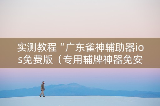 实测教程“广东雀神辅助器ios免费版（专用辅牌神器免安装）
