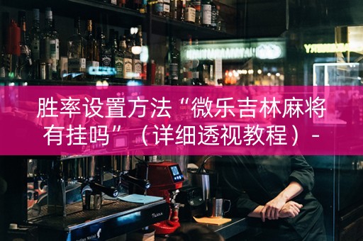胜率设置方法“微乐吉林麻将有挂吗”（详细透视教程）-哔哩哔哩