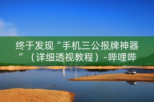 终于发现“手机三公报牌神器”（详细透视教程）-哔哩哔哩
