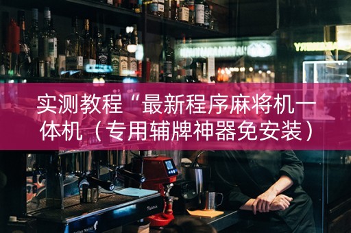 实测教程“最新程序麻将机一体机（专用辅牌神器免安装）