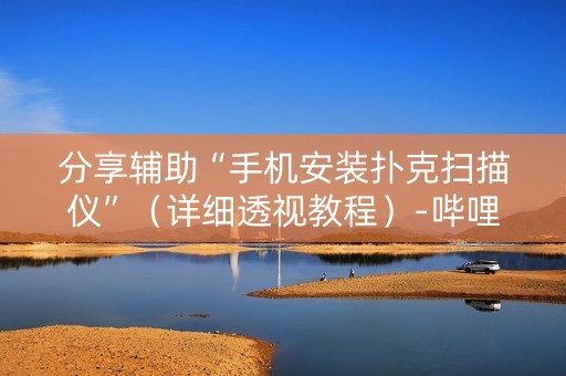 分享辅助“手机安装扑克扫描仪”（详细透视教程）-哔哩哔哩