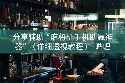分享辅助“麻将机手机助赢神器”（详细透视教程）-哔哩哔哩