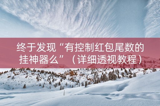 终于发现“有控制红包尾数的挂神器么”（详细透视教程）-哔哩哔哩