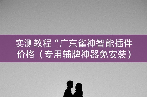 实测教程“广东雀神智能插件价格（专用辅牌神器免安装）