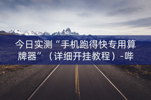今日实测“手机跑得快专用算牌器”（详细开挂教程）-哔哩哔哩